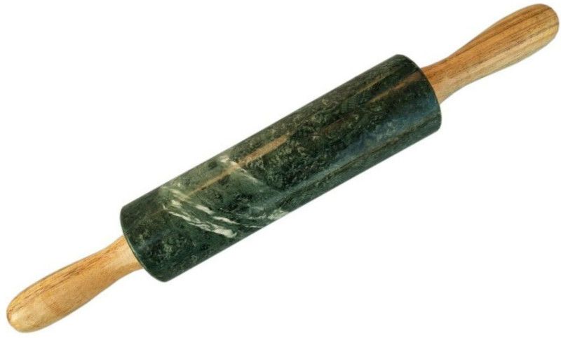 Stri Green Marble Rolling Pin / Belan Rolling Pin  (Green, Pack of 1)