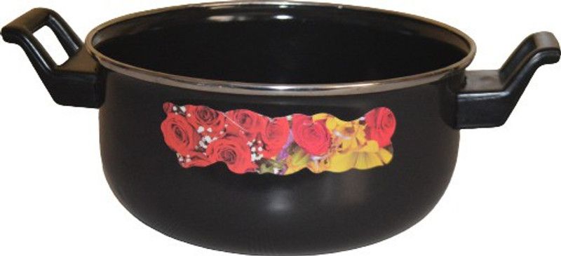 NADAN PARINDA HANDI Handi 3 L with Lid  (Cast Iron, Non-stick, Induction Bottom)
