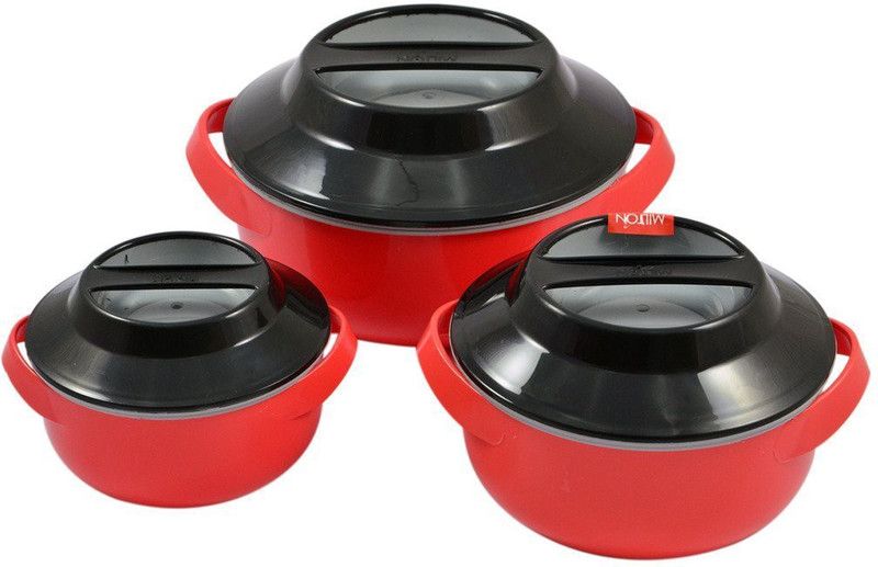 MILTON FG-THF-FTK-0276 Pack of 3 Thermoware Casserole Set  (500 ml, 1000 ml, 1500 ml)