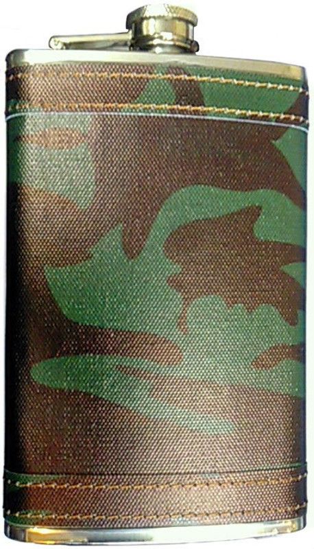 Star Magic Semi Leather Stainless Steel Hip Flask  (296 ml)