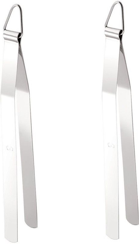 Kitchen4U Two Chimta Stainless Steel Tong - Roti Chapati Chipya Two Chimta Stainless Steel Tong - Roti Chapati Chipya 26 cm Sandwich Tong Set  (Pack of 2)
