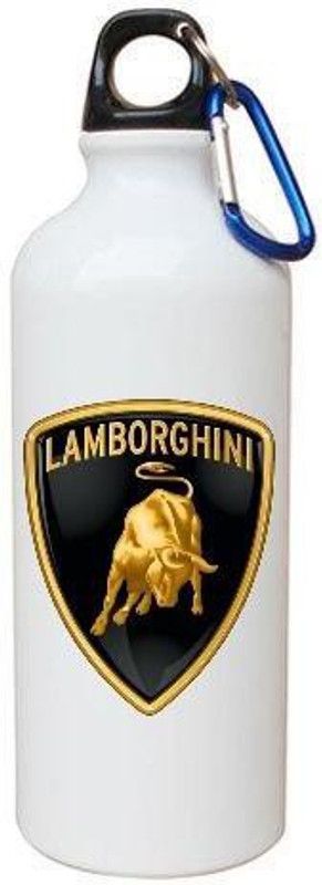 AAACreations Aluminium Bottle 600 ml Bottle  (Pack of 1, White, Black, Aluminium)