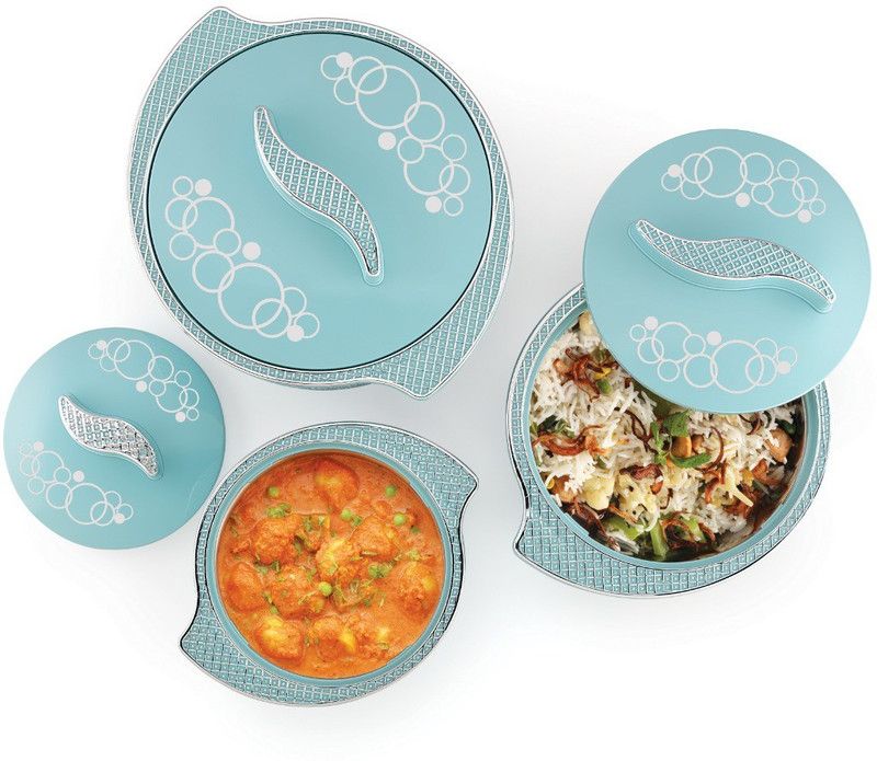 Liza Pack of 3 Thermoware Casserole Set  (1200 ml)