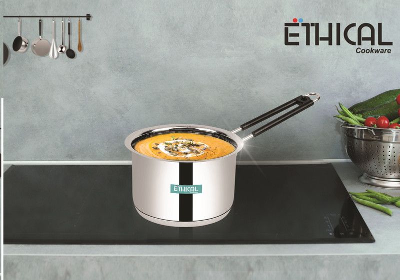 Ethical Milk Pan 17.5 cm diameter 1.61 L capacity  (Stainless Steel, Induction Bottom)