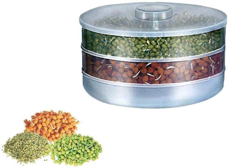 Lipely Products Plastic Sprout Maker - 1500 ml  (Grey)