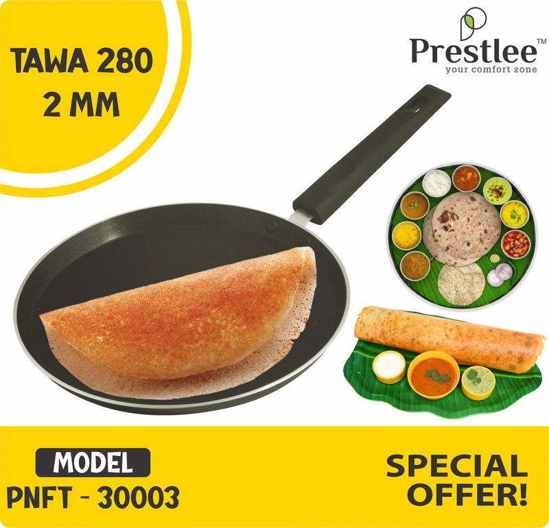 Sabari Prestlee PNFT-30003 Non-Stick Coated Cookware Set/nonstick tawa with handle/Tawa Tawa 28 cm diameter  (Aluminium, Non-stick)