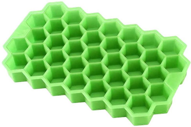 Birud Green, Multicolor Silicone Ice Cube Tray  (Pack of1)
