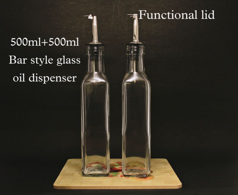 Wodec 500 ml, 500 ml Cooking Oil Dispenser Set  (Pack of 2)