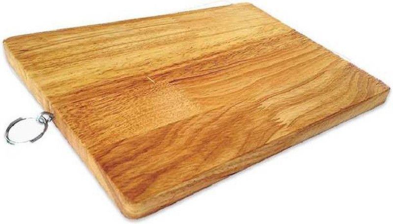 ShopiMoz Wooden Cutting Board  (Yellow Pack of 1 Dishwasher Safe)