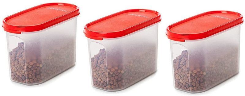 Signoraware Plastic Grocery Container - 3300 ml  (Pack of 3, Red)