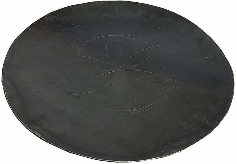 SAIFPRO 9" Indian Pure Iron 3mm Thickness Tawa 22.86 cm diameter  (Iron)