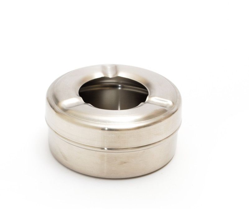 Urban Snackers Ash Tray with Step Cover Steel Steel Ashtray  (Pack of 1)