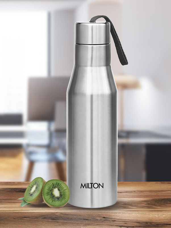 MILTON Unisteel Super 1000 1000 ml Bottle  (Pack of 1, Silver, Steel)