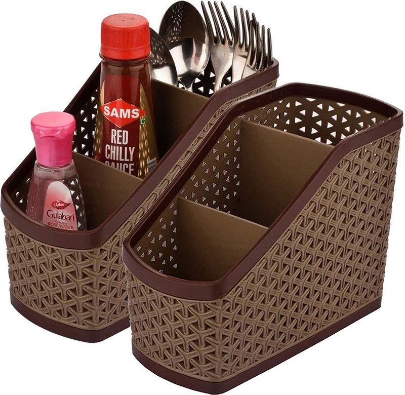 JUBLYN Plastic Storage Basket  (Pack of 2)