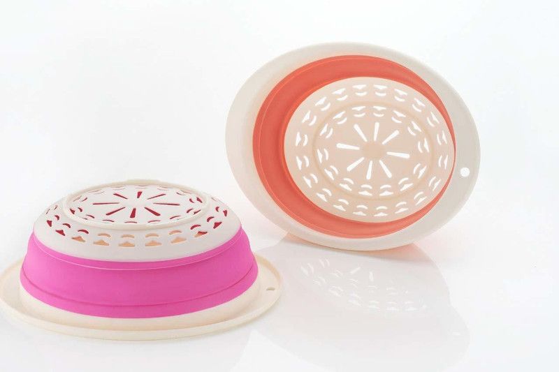 COOKWAGON KITCHEN ACCESSORIES Silicone Fruit & Vegetable Basket  (Pink)