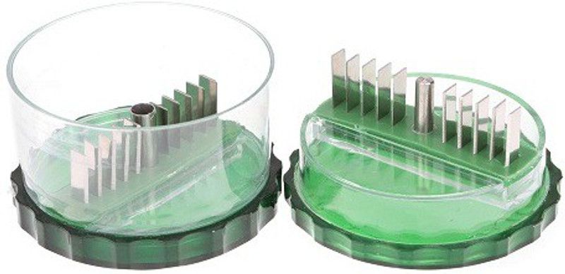 Connectwide GARLIC PRO - Multi Crusher for Garlic, Ginger, Dry Fruits Chopper With Stainless Steel Blades Garlic Press  (Green)