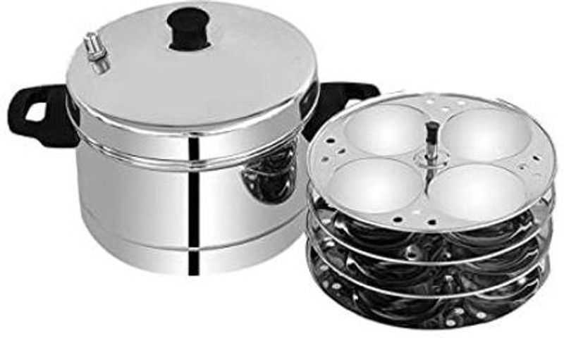 YATO you are the one Stainless Steel Idli Cooker 4 Plate Induction & Standard Idli Maker  (4 Plates , 16 Idlis )