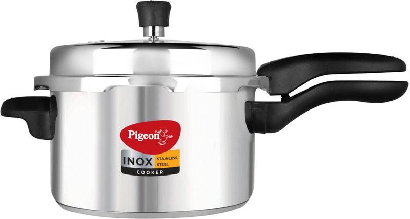 Pigeon Inox 5 L Induction Bottom Pressure Cooker  (Stainless Steel)
