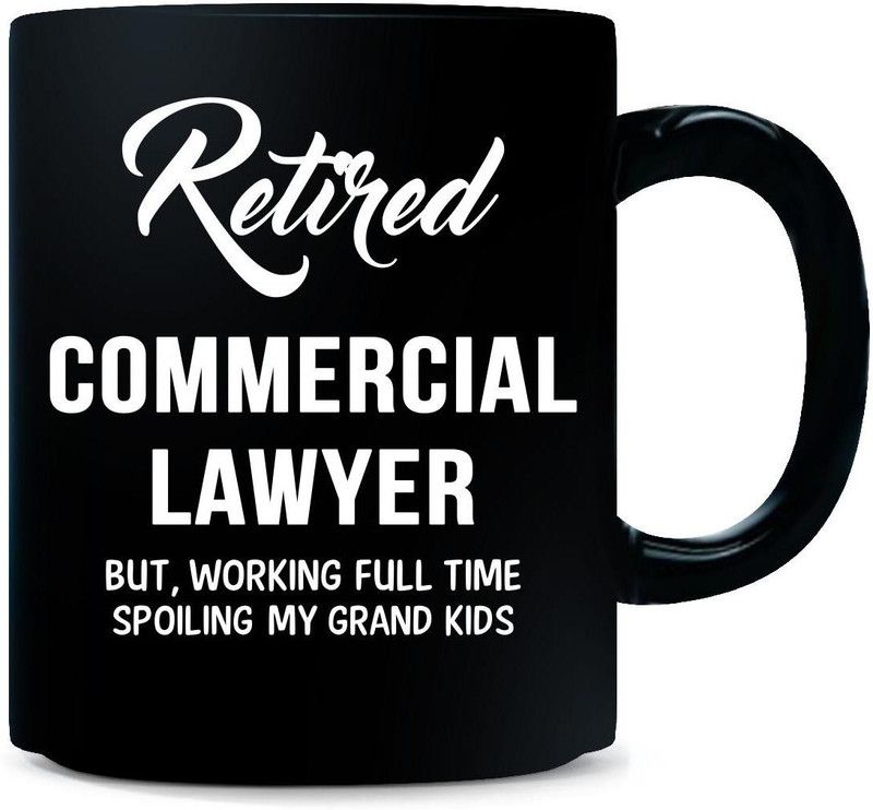 Gift Urself Retired Commercial Lawyer Spoiling Grand Kids Ceramic Coffee Mug  (325 ml)