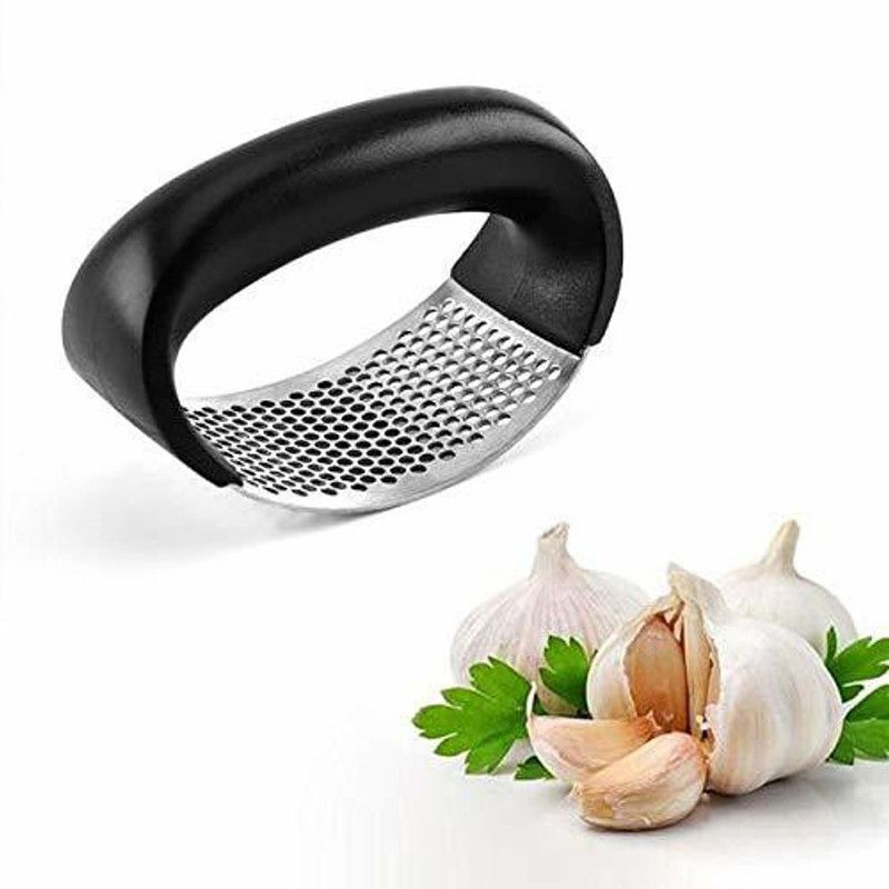 MANTRA ENTERPRISE Garlic Press  (Steel, Black)