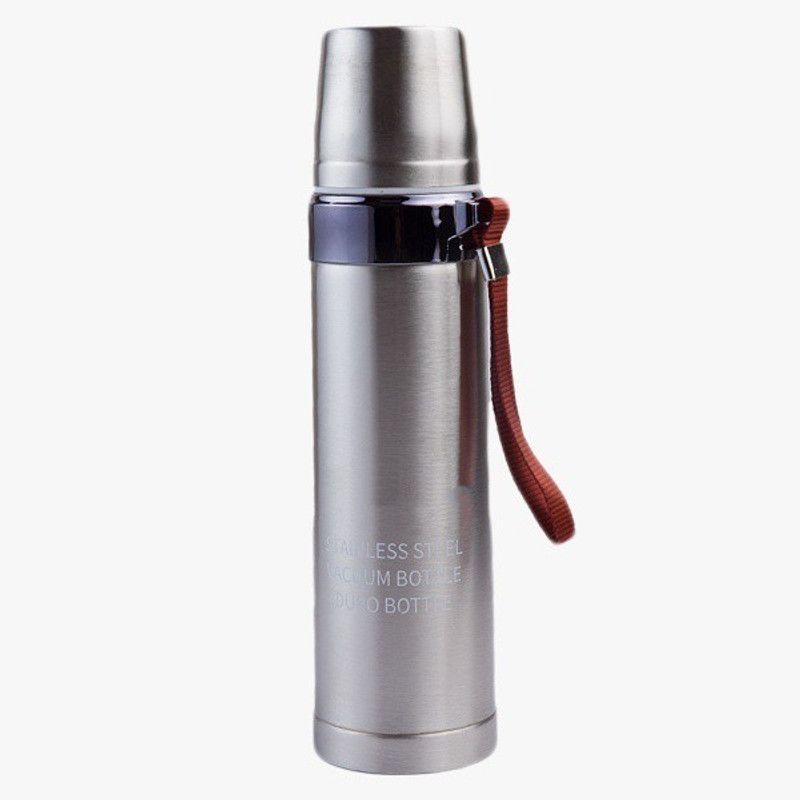 Innovegic Premium Stainless Steel Double Wall Vacuum Insulated 1000 ml Bottle  (Pack of 1, Silver, Steel)