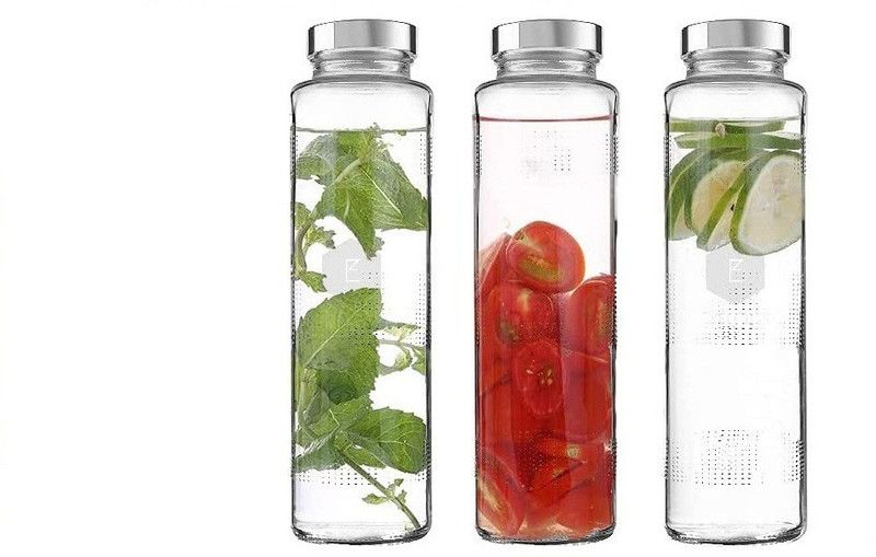 Sv Enterprise round Water Bottle 700 ml Bottle  (Pack of 3, Clear, Glass)