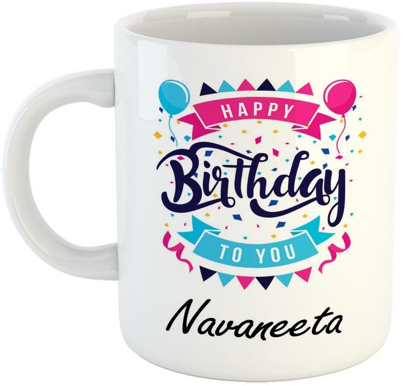 FABTODAY BestGift for Birthday, Name - Navaneeta Ceramic Coffee Mug  (350 ml)