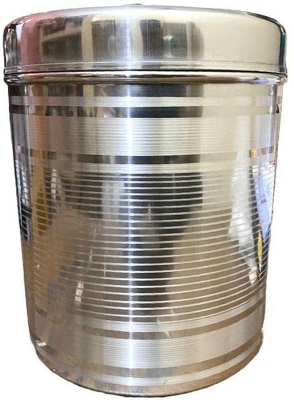 NURAT Steel Utility Container - 5 L  (Silver)