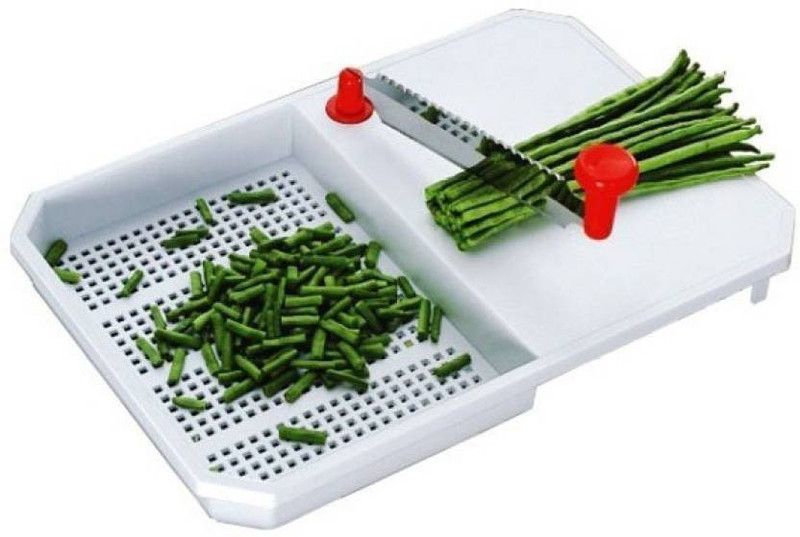 EZEE Cut and Wash Vegetable, Fruits Chopping Board Plastic Cutting Board  (White Pack of 1 Dishwasher Safe)
