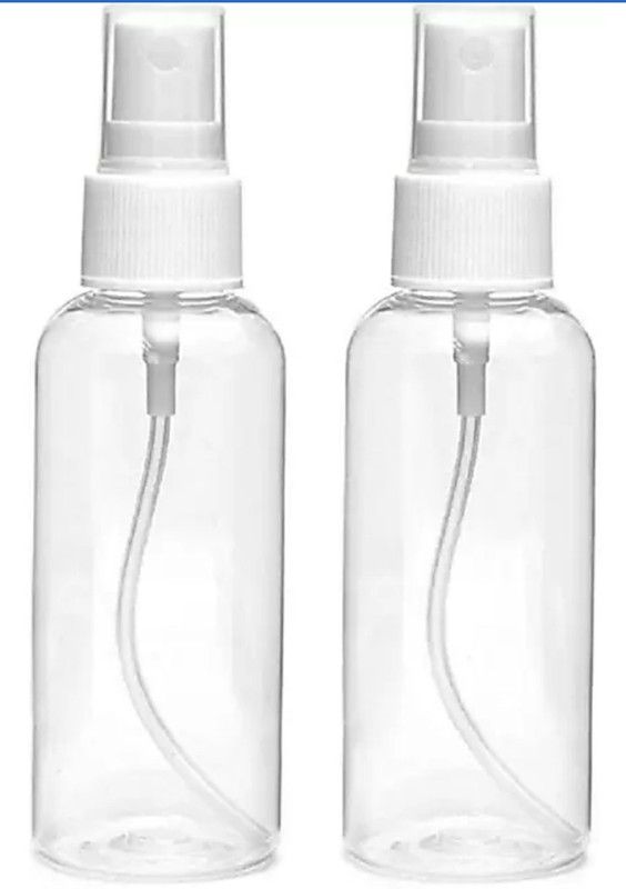S K INDUSTRIES Transparent Empty Bottle Sprayer 60 Ml (Pack of 2) 60 ml Spray Bottle  (Pack of 2, Clear, Plastic)