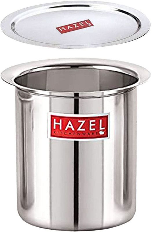HAZEL Steel Milk Pot with Lid Stainless Steel Milk Boiler Container Milk Boiling Tope Tope with Lid 1.05 L capacity 16 cm diameter  (Stainless Steel)