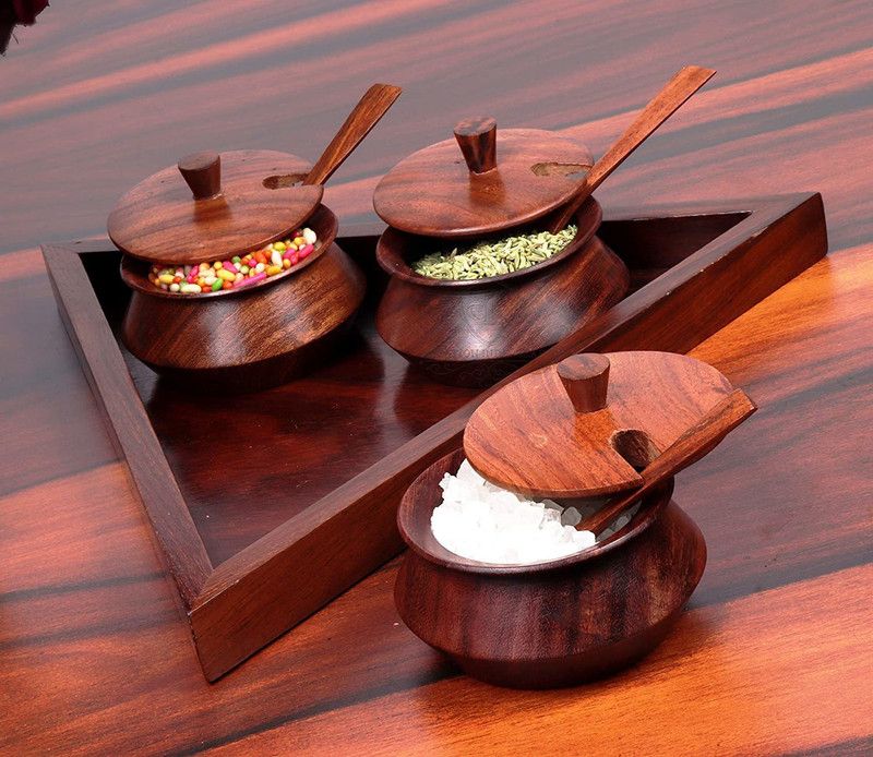 Goyal Trade Company Spice Set Wooden  (1 Piece)