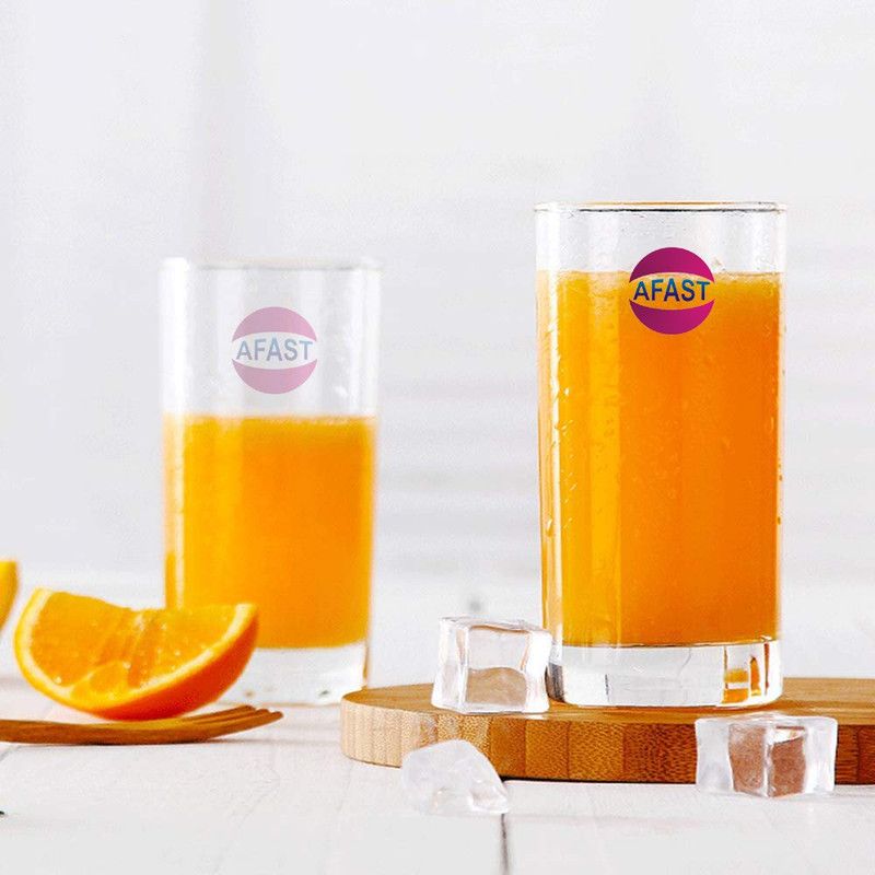1st Time (Pack of 2) Stylish Multi-Purpose Beverage Tumbler Drinking Glass, Set Of 2, 250 ml -KT8 Glass Set Water/Juice Glass  (250 ml, Glass, Clear)