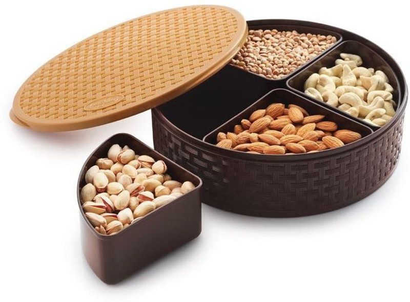 PRINCE SALES Plastic Grocery Container - 700 ml  (Multicolor)