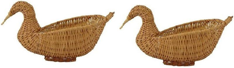 NLIN Bamboo Fruit & Vegetable Basket  (Brown)