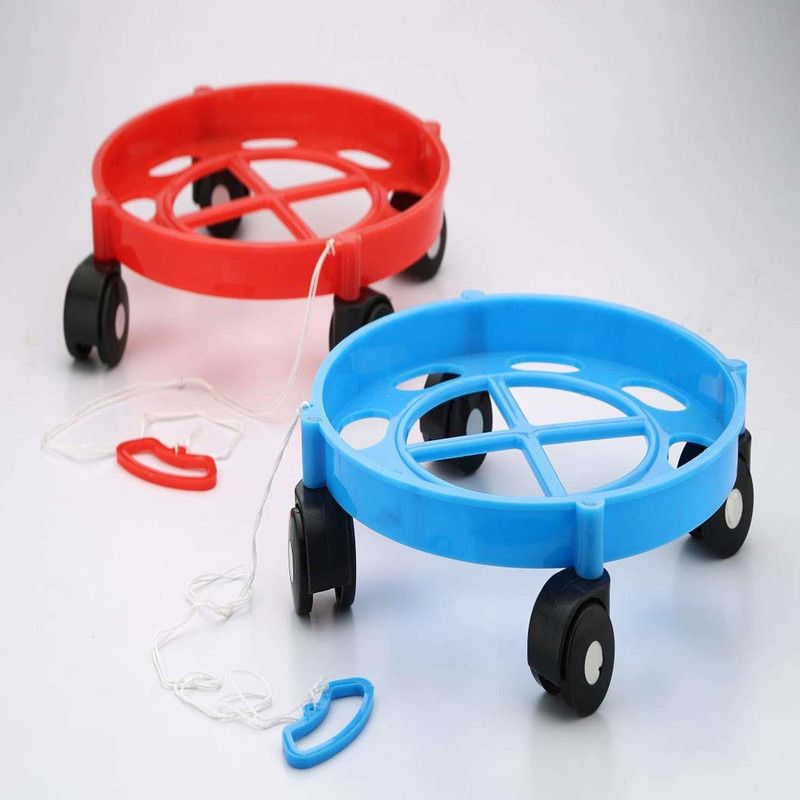 Pione Pack of 2 Gas Cylinder Trolley  (Multicolor)