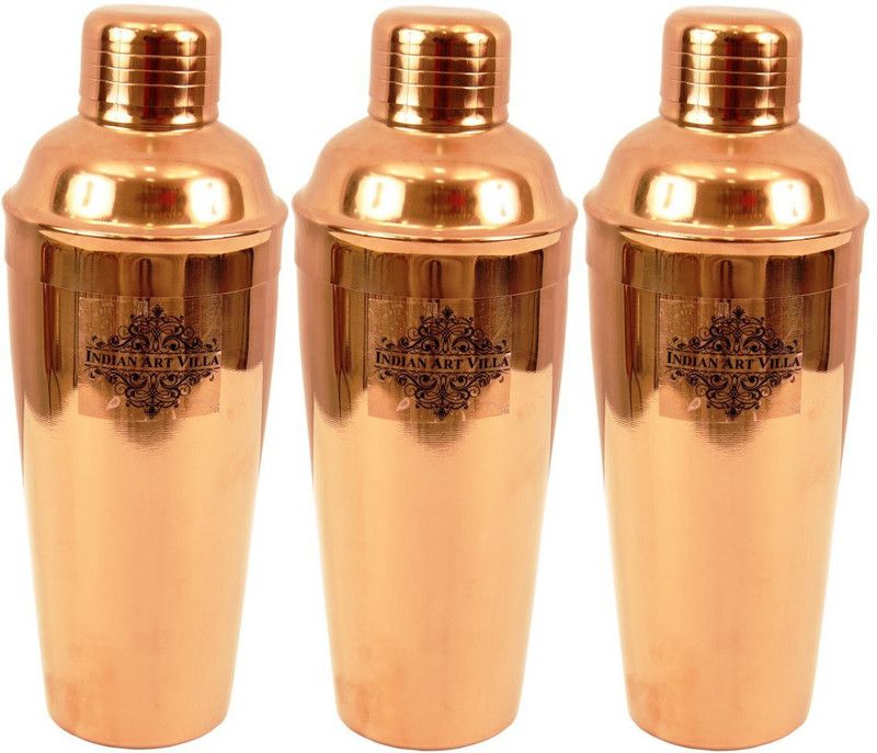 IndianArtVilla 2250 ml Steel Cocktail Shaker  (Silver)
