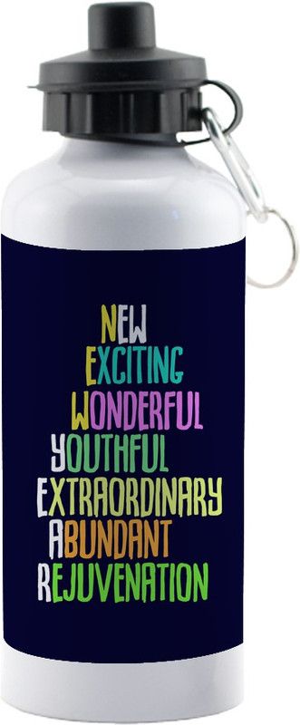 Festa Special New Year And Christmas Gift For Best Friend Sister Gifts Water DSC-16 600 ml Bottle  (Pack of 1, Multicolor, Aluminium)