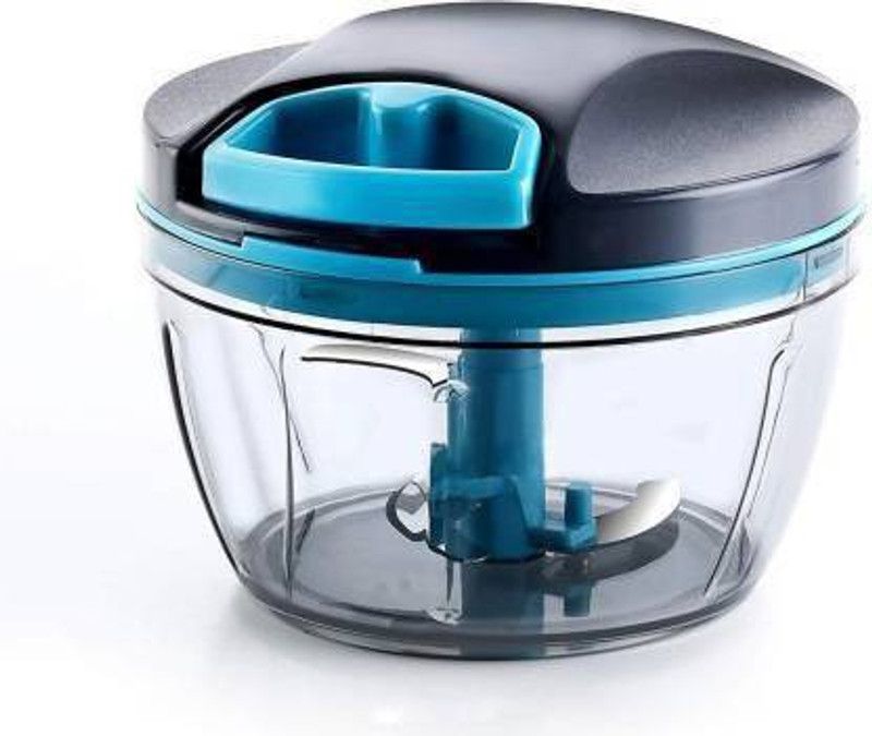 N H Enterprise New Handy Chopper Special Cutter with 3 Steel Blade and Pull Cord Technology Vegetable & Fruit Chopper  (1 pcs chopper)