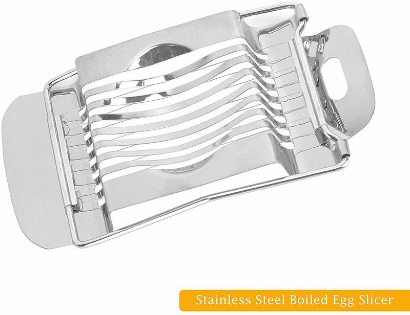 Alonsa Stainless Steel Egg Cutter/Slice, Boil Egg Cutter, Stainless Steel Cutting Wire Egg Slicer  (Pack of 1 Egg Slicer)