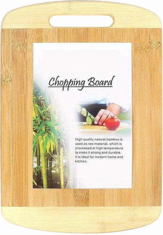 DIKADLA Chopping Cutting Slicing Board Bamboo Wooden Cutting Board  (Pack of 1 Dishwasher Safe)