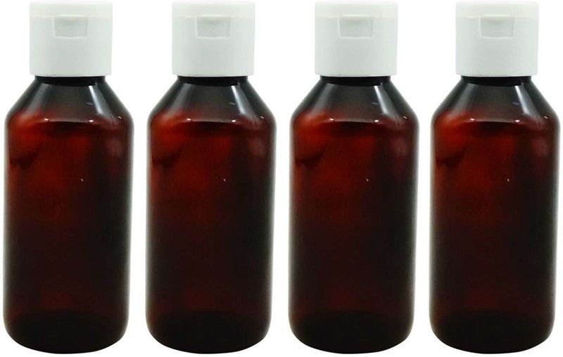 HARSH PET AmberBottle 100 ml Bottle  (Pack of 4, Brown, PET)
