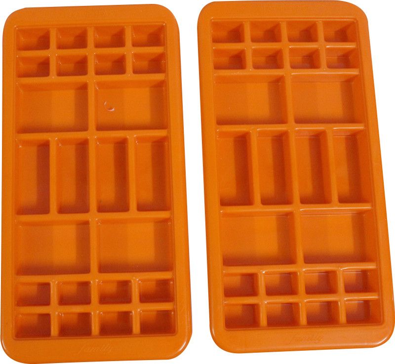 batwada export Plastic 24 Cubes Ice Tray Multicolor Plastic Ice Cube Tray  (Pack of2)