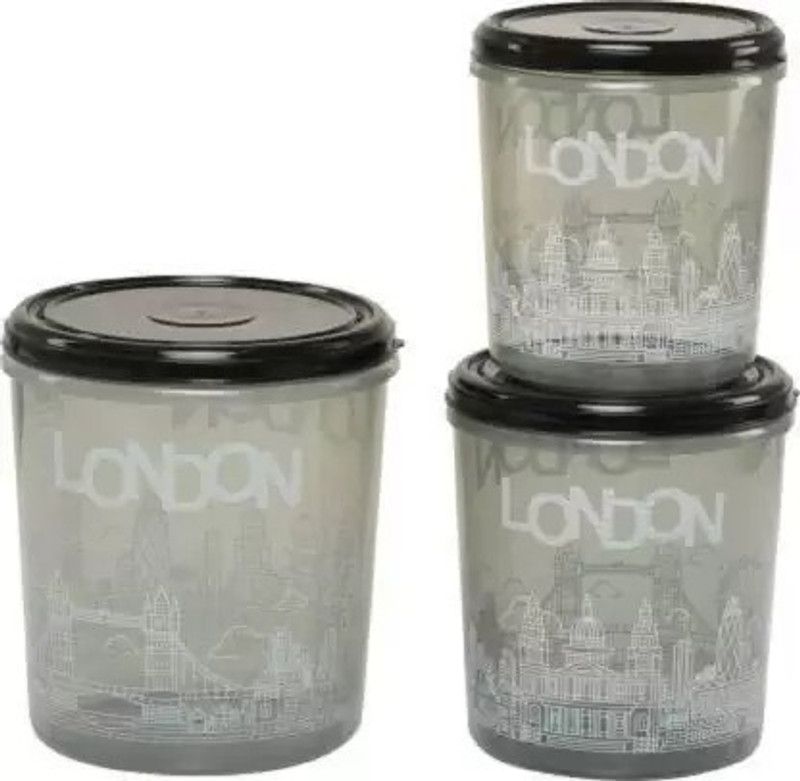 YASHODEEP PLASTIC Plastic Utility Container - 5 L, 7.5 L, 10 L  (Pack of 3, Black)