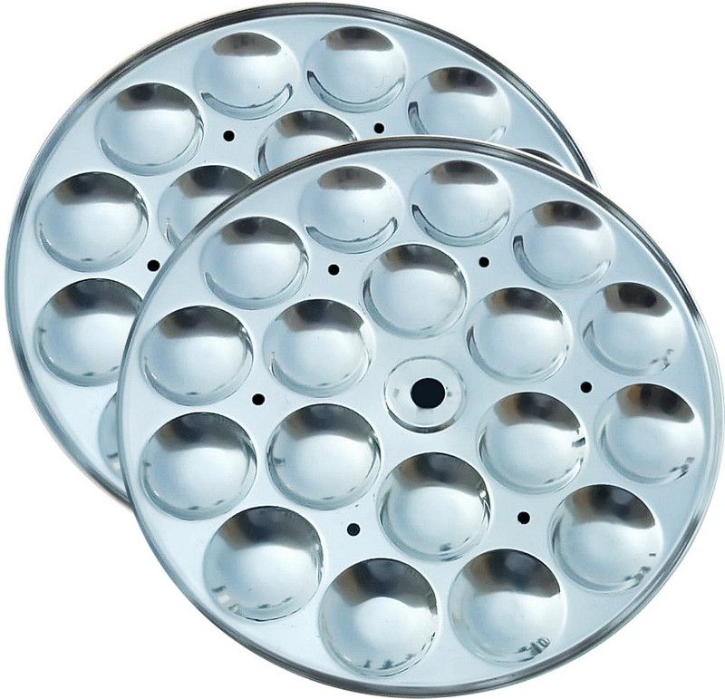 TENNYSON TWO MINI SPECIAL IDLI PLATES ( THICK GAUGE PLUS EXTRA DEEP ) Induction & Standard Idli Maker  (2 Plates , 36 Idlis )