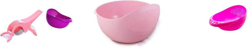 R.sons Strainer Colander, Fruit Basket, Pasta Strainer, Vegetable Strainer, Kitchen Sieve, Washing Bowl, Unbreakable,peelern and cutter Kitchen Tool Set  (Colander, Chopper)