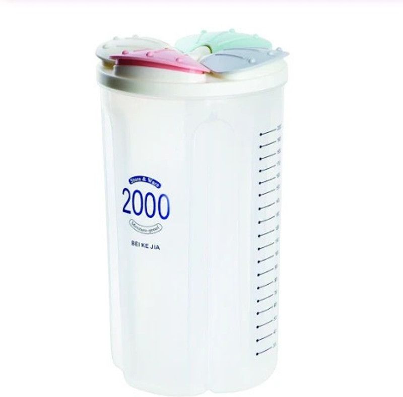 NILORO Plastic Pickle Jar - 2000 ml  (Multicolor)