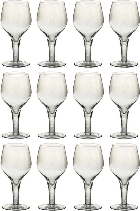 (Pack of 12) Attractive Design Stylish Drinking Glass, Home, Bar, Restaurant, Transparent, 250 Ml, Pack Of 12 Glass Set  (250 ml, Glass)