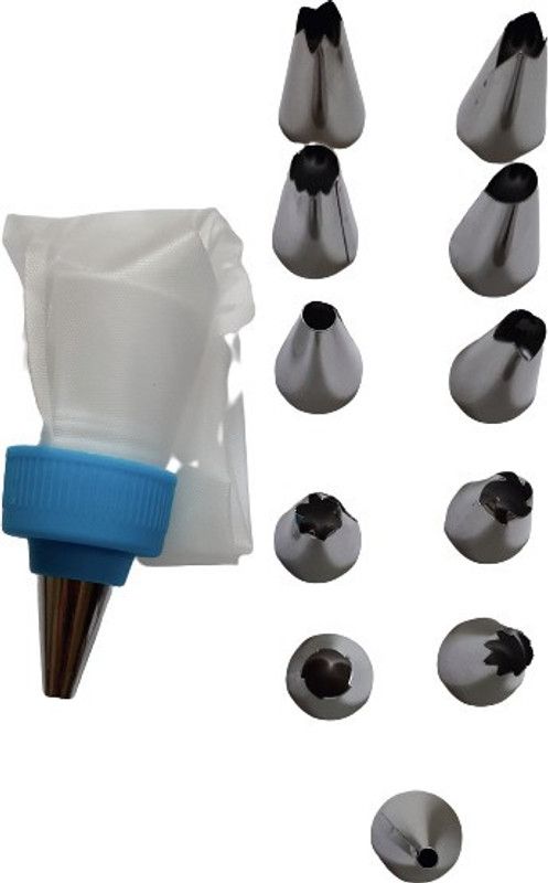 Kreya Enterprise UEK=9853 12 Pieces Cake Icing UIJ=55 Decoration Tool Set Kitchen Tool Set  (Baking Tools)