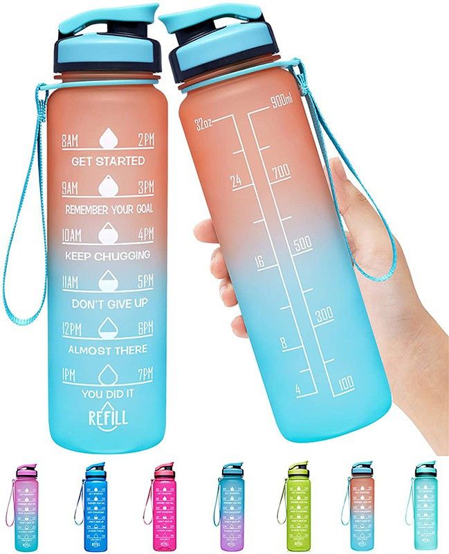 shreejilimited Motivational water bottle 750 ml Bottle  (Pack of 1, Multicolor, Plastic)